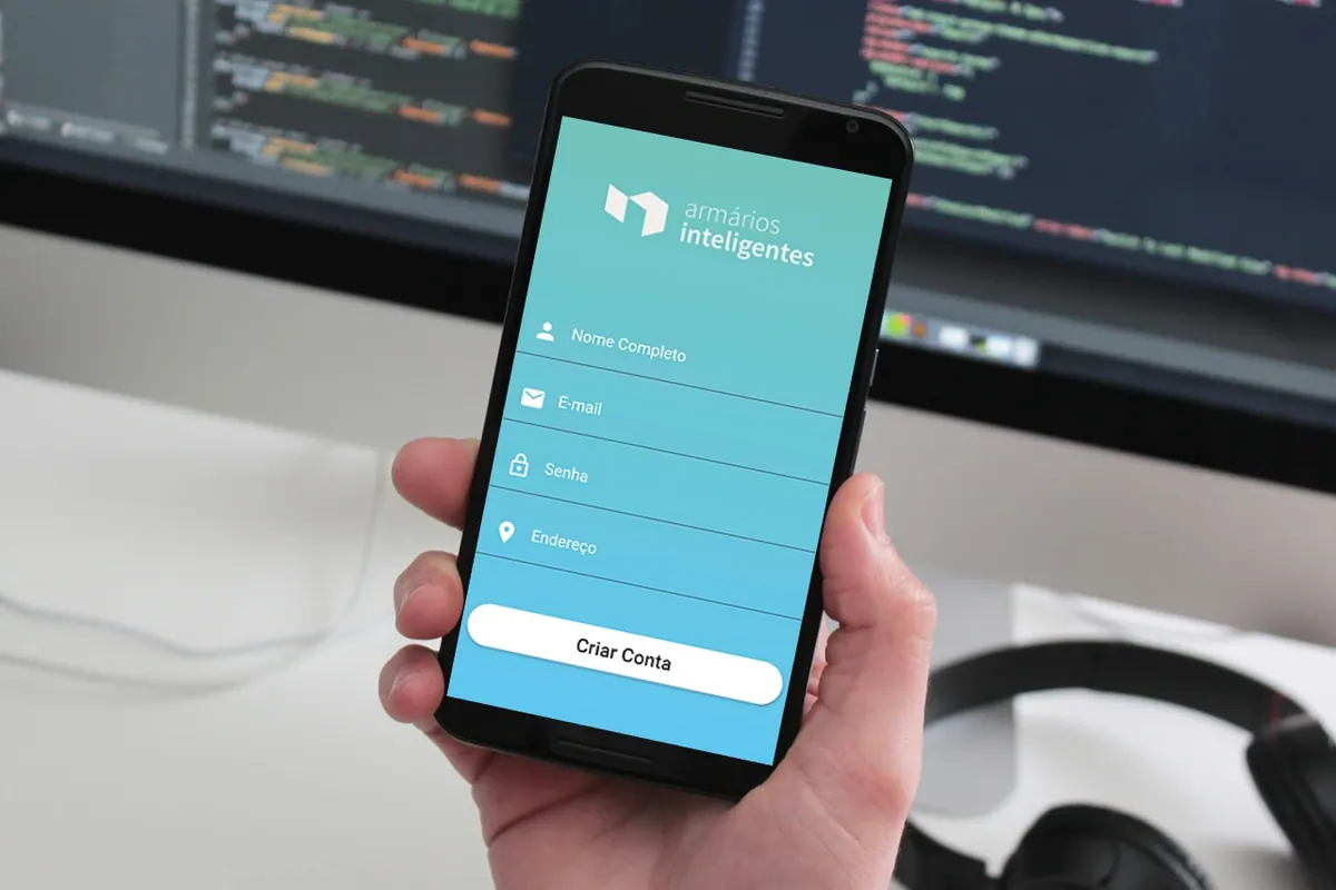 Smart Lockers - account creation screen