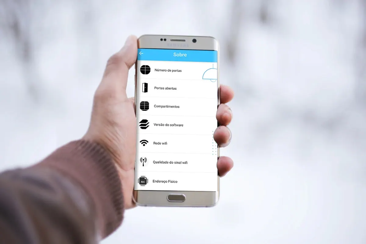 Smart Lockers - about screen