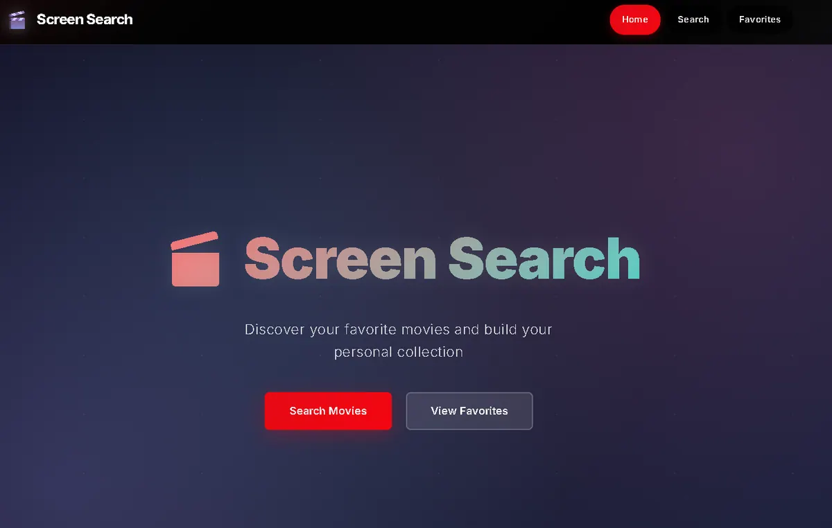 ScreenSearch - movie search interface