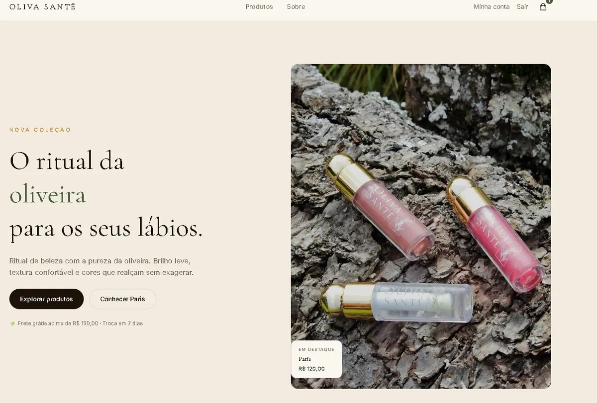 Photo of the Oliva Santé online store