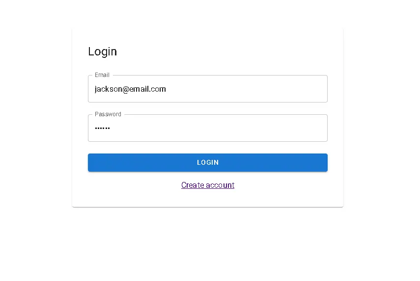 TaskFlow - login screen